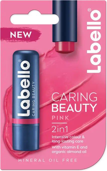 Actual product image Labello Caring Beauty Pink Stick 4.8 g (Care pencil, 5.50 ml)