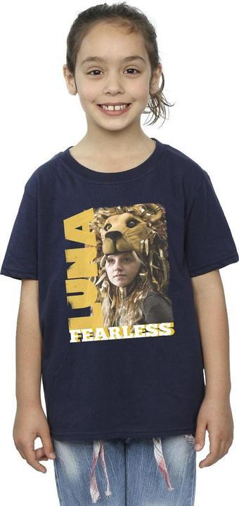 Actual product image Girls Luna Fearless Cotton T-Shirt (152, 158)