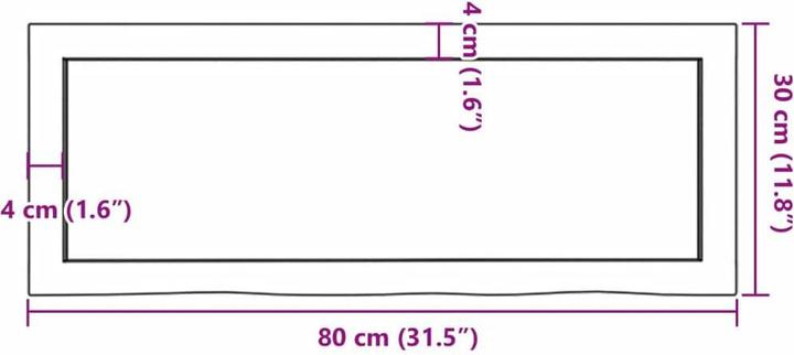 Image du produit VidaXL Lian (80 x 30 x 6 cm)
