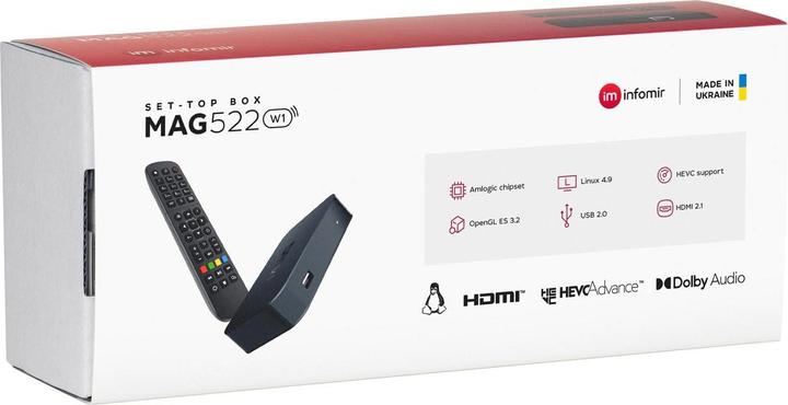 Produktbild infomir MAG 522 W3 (0.51 GB, IPTV, Festplatte)