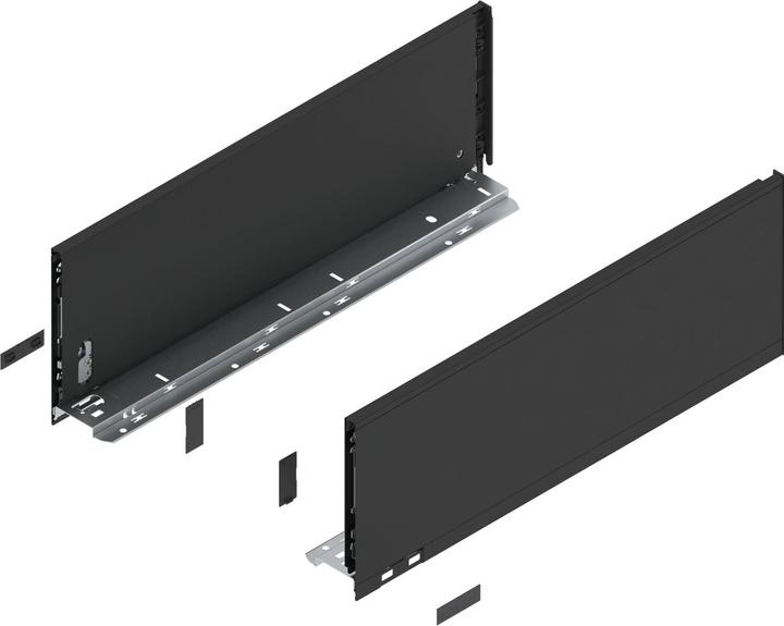 Actual product image Blum LEGRABOX pure frame height C, NL 500, carbon black matt