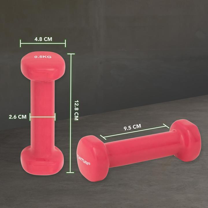 Produktbild Tunturi Vinyl Kurzhanteln (2 x 0.5 kg)