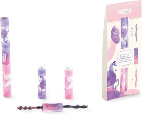 Produktbild Namaki Bio Doppel-Haar-Mascara 9ml, violett & pink (Wimpernrollen)