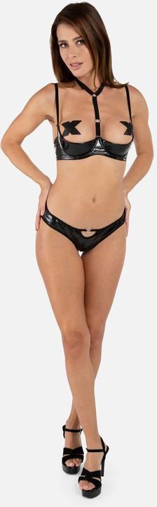 Produktbild Christine Le Duc 1/4 cup bra Dark Desire - black (XXL)