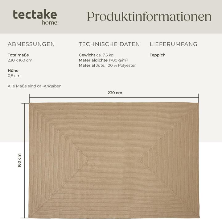 Produktbild tectake Vibe (230 x 160 x 0.5 cm)