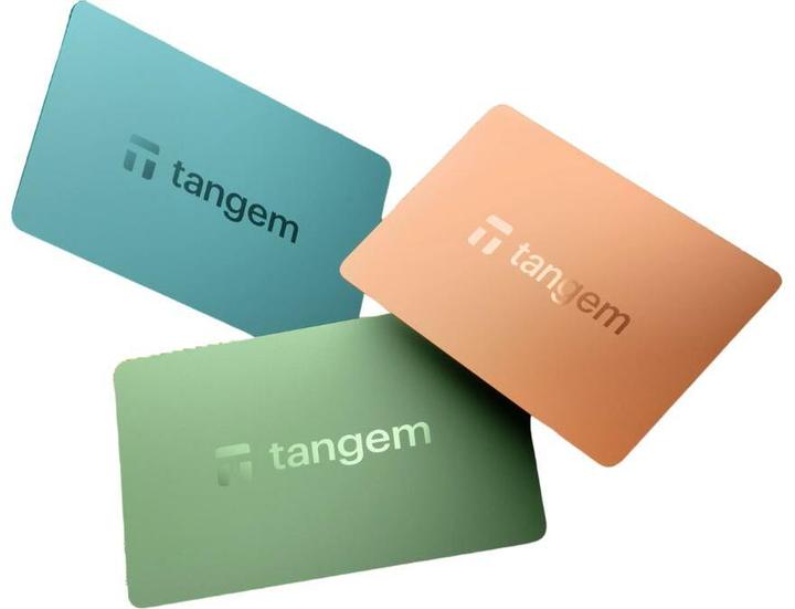 Actual product image Tangem 2.0 - 3 Card Set - Pastel (Bitcoin, Others)