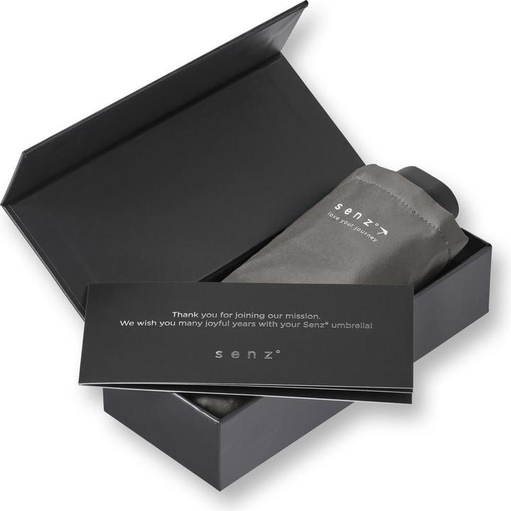 Produktbild Senz Micro Foldable Storm Regenschirm, Silky Grau