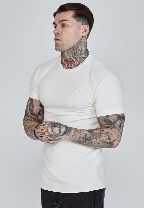 Siksilk T-Shirt Roll Sleeve T-Shirt
