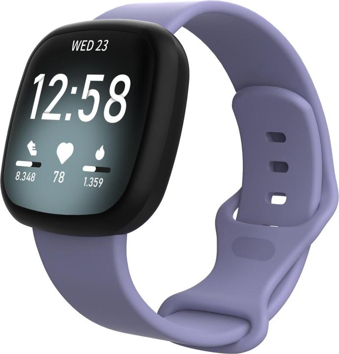 Image du produit Cover-Discount Fitbit Versa 4 / Sense 2 - Bracelet de remplacement en silicone violet (Silicone)