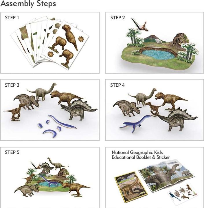 Produktbild Cubicfun Cubic Fun 3D Puzzle DS0973h National Geographic global license Dino Park 43 pcs. (43 Teile)