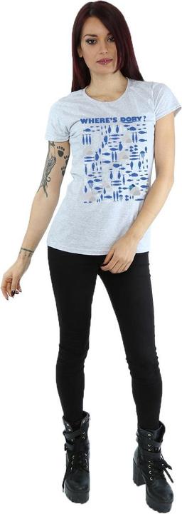 Actual product image Disney Womens/Ladies Finding Dory Where's Dory Cotton T-Shirt (L)