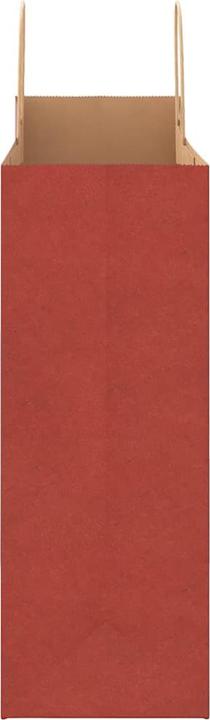 Produktbild VidaXL Kraftpapiertüten 50 Stk. mit Henkel Rot 32x17x44 cm Papiertüte (Geschenktüte, 50 x)
