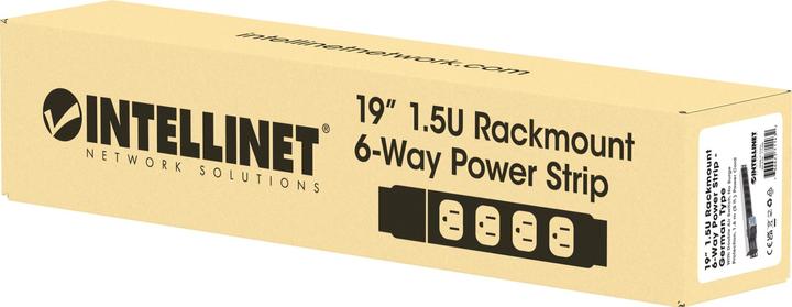 Actual product image Intellinet 48.3cm 19Z power strip 6-way without overvoltage protection double toggle switch 1.5 U 3 m power... (6 x, CEE 7/3, 1.80 m)