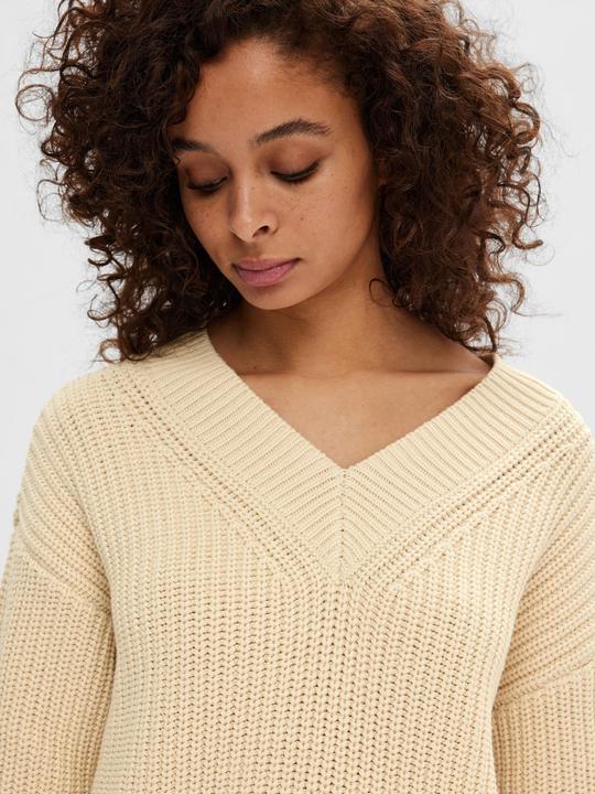 Actual product image Selected Femme V-neck knit jumper (L)