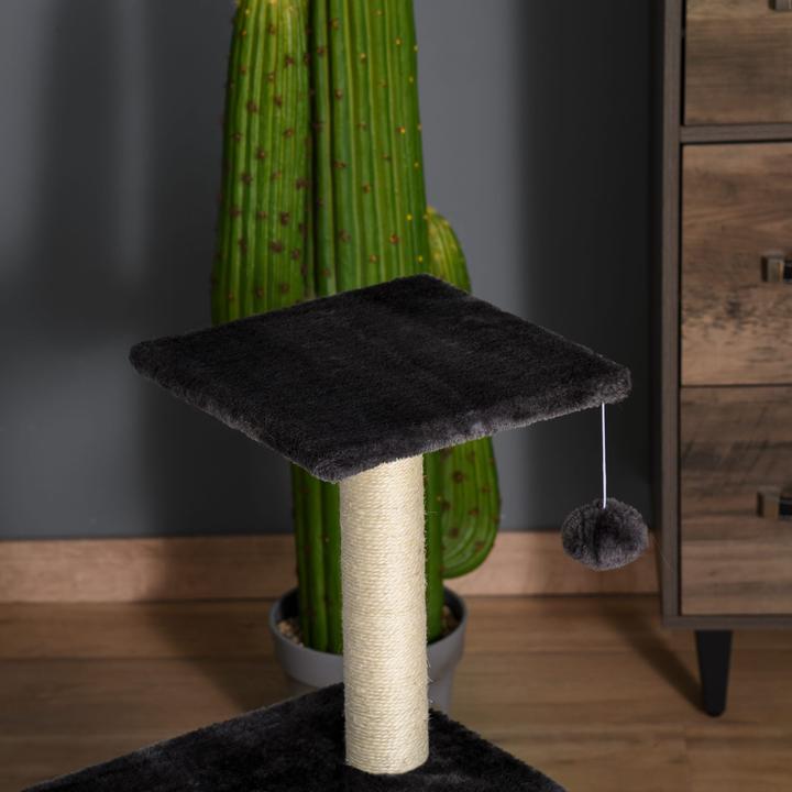 Actual product image Jamb Cat tree (72 cm, Dark grey Beige)