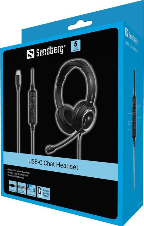 Actual product image Sandberg USB-C chat headset (Cable, USB-C)
