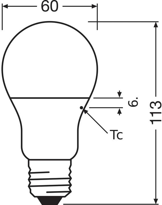Produktbild Osram Led Star Classic A (E27, 8.50 W, 806 lm, 1 x, F)