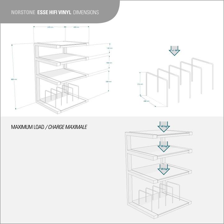 Immagine prodotto NorStone Esse HiFi (57 x 40 x 86 cm)