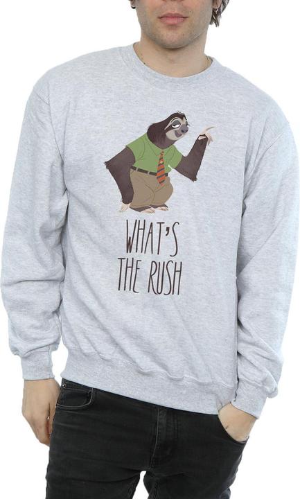 Actual product image Disney Mens Zootropolis What's The Rush Sweatshirt (L)
