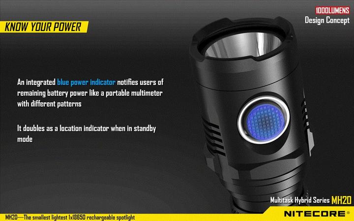Produktbild Nitecore MH20 Neutral White (10.50 cm, 1000 lm)