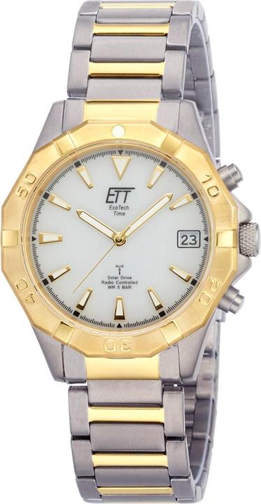 ETT EGT-11359-25M Solar Drive Funkuhr RC Alaska Titanium Herrenuhr (Funkuhr, 41 mm)