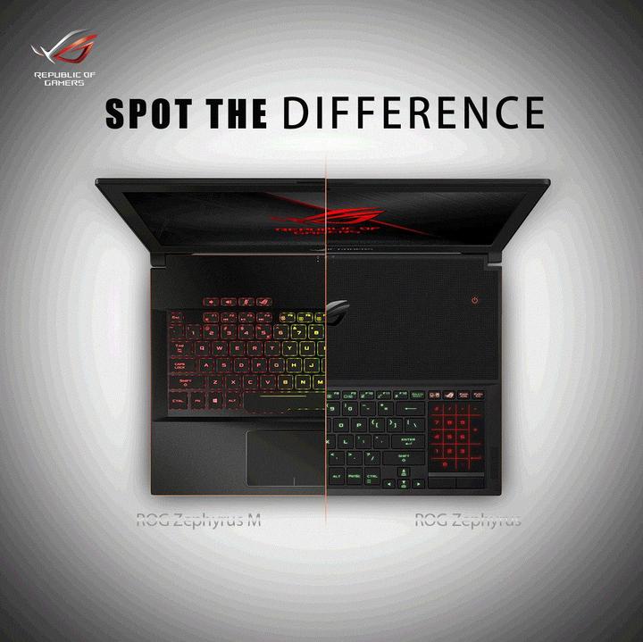 Image du produit ASUS ROG Zephyrus M GM501GS-EI004T (15.60", Intel Core i7 8750H, 16 Go, 512 Go, CH)