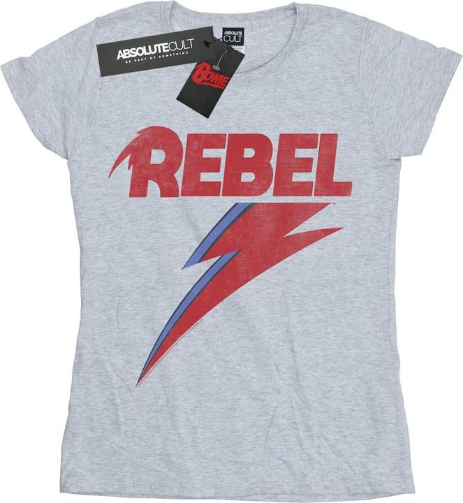 Immagine prodotto David Bowie Distressed Rebel Maglietta Donna (XXL)