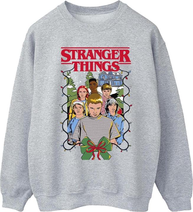 Produktbild Netflix Stranger Things Christmas Poster Sweatshirt (L)