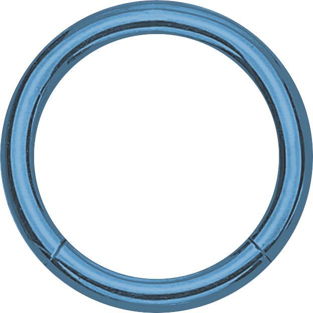 Star Piercing Micro Segmentring hellblau (ohne Messing, Chirurgenstahl 316L)