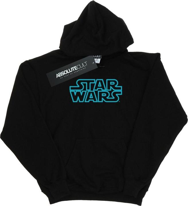 Immagine prodotto Star Wars Neon Sign Logo Felpa con Cappuccio Ragazzi (152, 158)