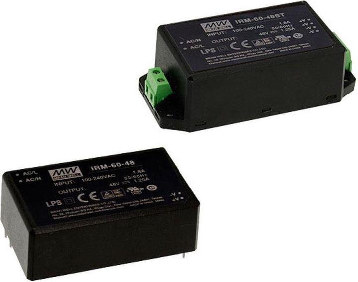 Actual product image MeanWell MEAN WELL IRM-60-48 Power supply 60 W Black (IRM-60-48)