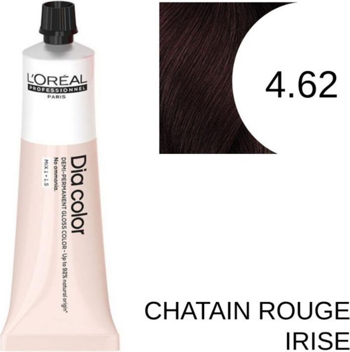 Produktbild L'Oréal Paris Loreal DIA Color 4,62 Mittelbraun Rot Irisé 60 ml (4.62 - Rotes irisierendes Kastanienbraun)