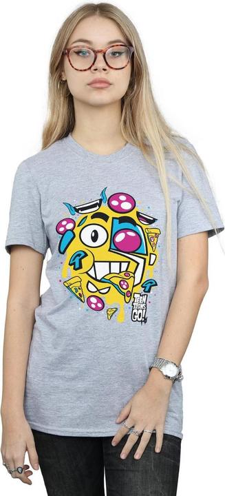 Immagine prodotto Teen Titans Go Pizza Face Maglietta Ampia Donna (3XL)