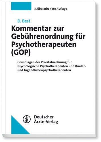 Energie-Label Kommentar zur Gebührenordnung für Psychotherapeuten (Deutsch, Dieter Best, 2015)