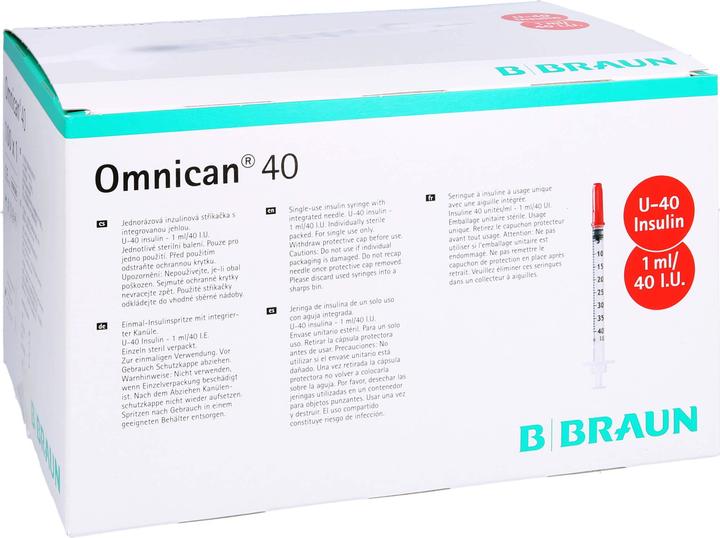 Produktbild B.Braun 40 Insulin U-40 1ml 0.3x12mm (Insulinspritze)