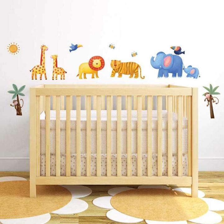 Produktbild Roommates Wandbild Dschungeltiere (45 x 25 cm)