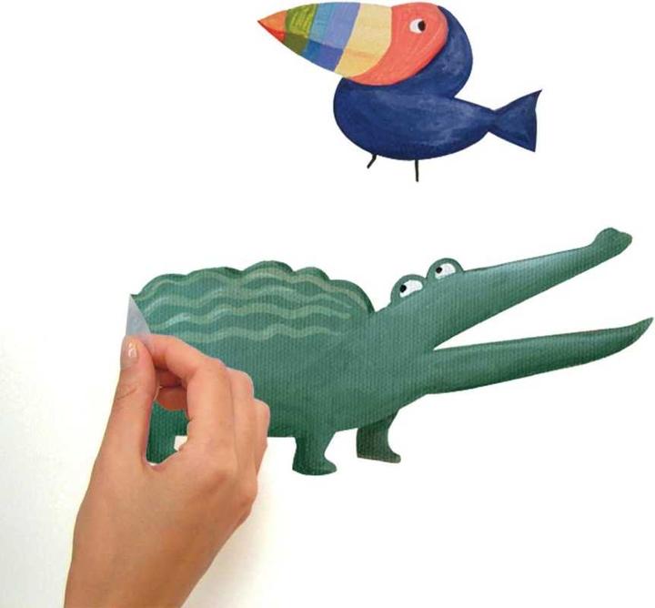 Produktbild Roommates Wandbild Dschungeltiere (45 x 25 cm)