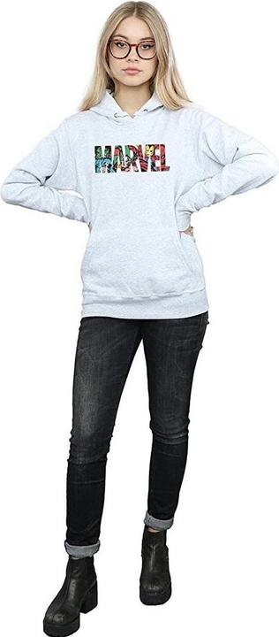 Actual product image Womens/Ladies Infill Logo Heather Hoodie (S)