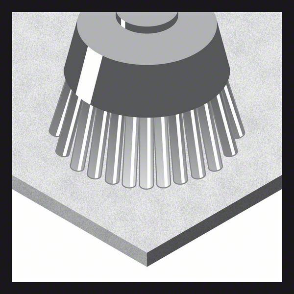 Image du produit Bosch Professional Zubehör Brosse boisseau PRO Metal clean, 70 x 0,3 mm, filetée (0,3 mm)