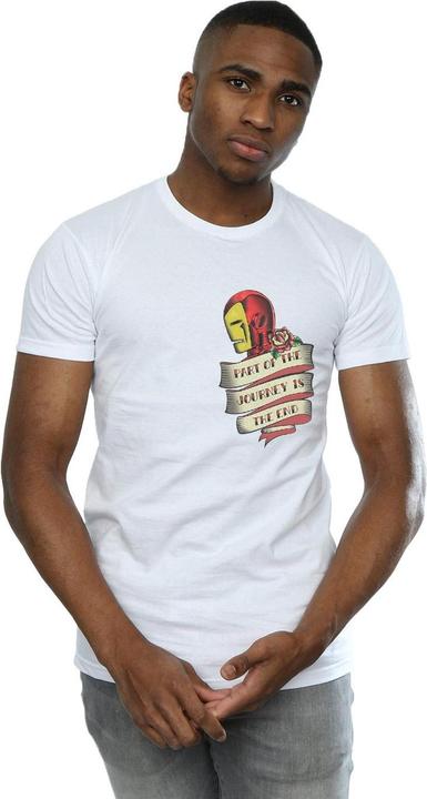 Produktbild Iron Man Tattoo Journey Breast Print TShirt (5XL)
