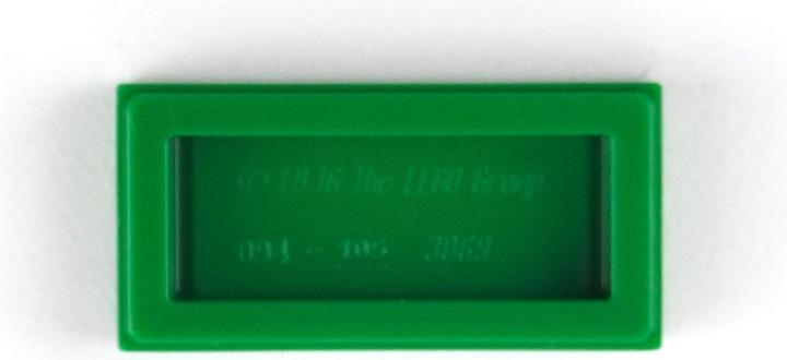 Actual product image LEGO Billet de banque 1x2 tuile - Green 3069bpx7 - 50x (3069, LEGO Accessories)