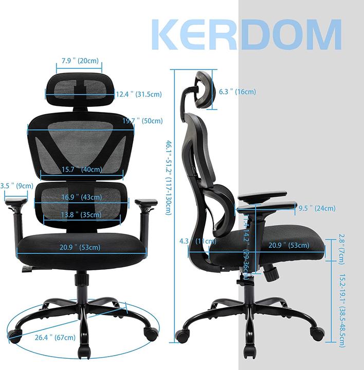 Immagine prodotto Kerdom Sedia da scrivania