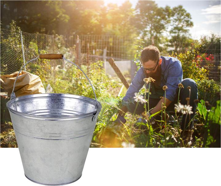 Produktbild Natura Punto Zinkeimer mit Holzgriff