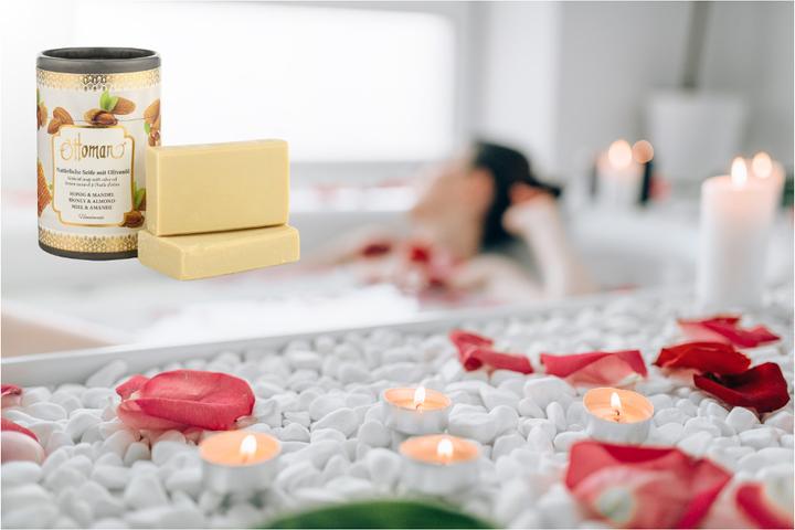 Actual product image Natura Punto Set of 6 palace soap honey and almond (Hard soap)