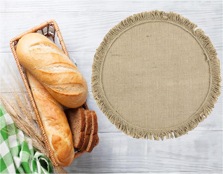 Image du produit Natura Punto Lot de 4 tapis de table à franges (4 x)
