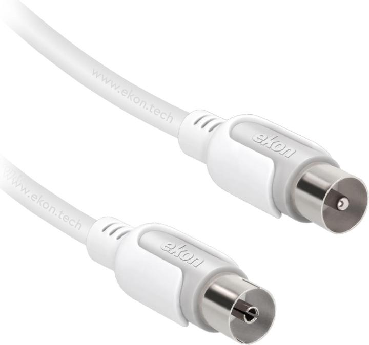 Immagine prodotto Ekon Cavo antenna maschio/femmina + adattatore 75dB (Cavi antenna)