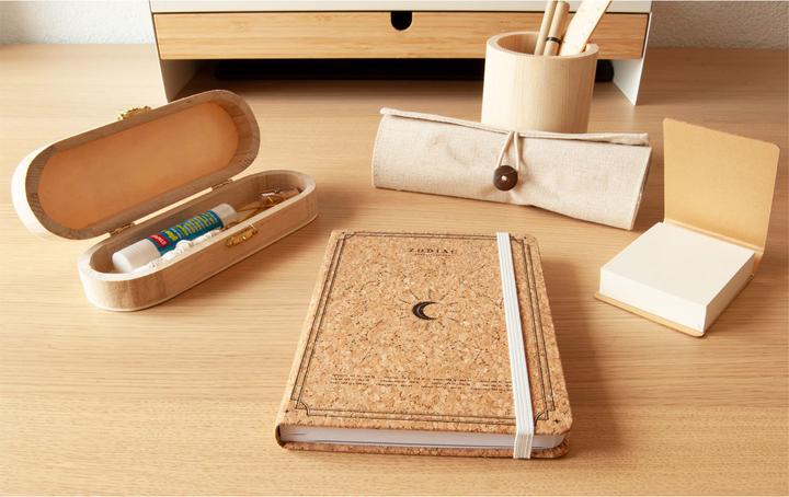 Image du produit Swiss Natura Porte-crayons en bois, rond, naturel, 10 x 8 cm