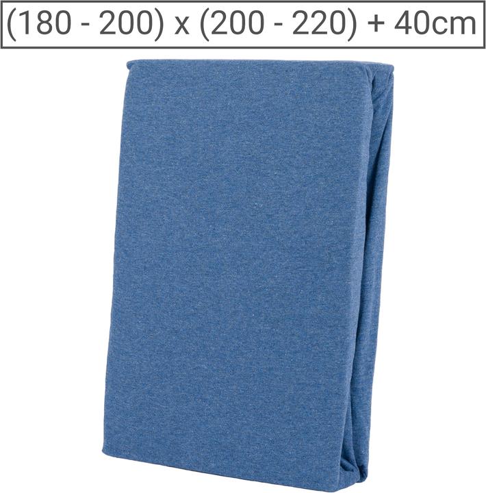 Actual product image Casativo Natura Punto Premium Jersey Melange Spannbetttuch (200 x 220 cm, 180 x 200 cm)