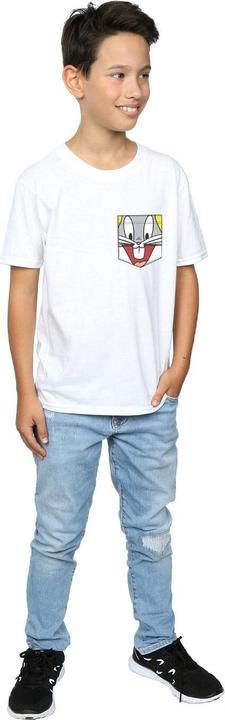 Image du produit Looney Tunes - T-shirt BUGS BUNNY FACE FAUX POCKET - Garçon (140, 146)