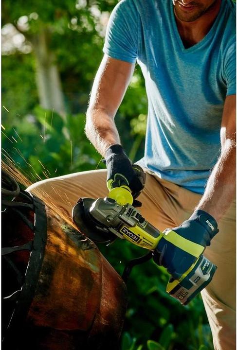Actual product image Ryobi R18AG7-140S cordless angle grinder (125 mm)